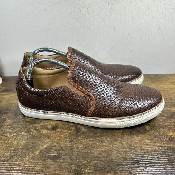 mens brown dress tennis shoes The Black Tux Leather Shoes In Brown main image 1